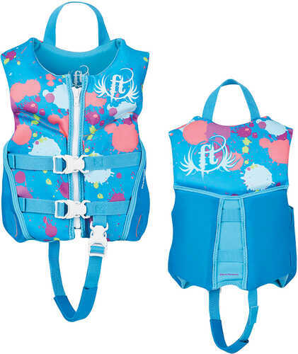 Full Throttle Child Life Jacket Rapid-Dry Flex-Back-Aqua