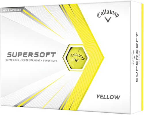 Callaway Supersoft 2021 Yellow Golf Balls 12pk