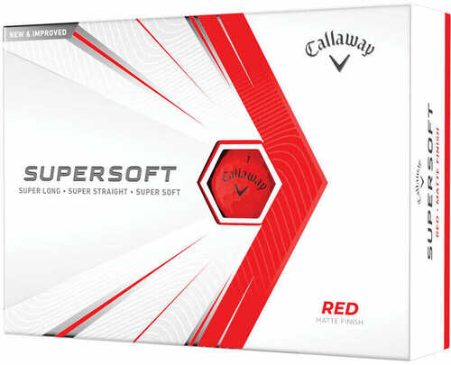 Callaway Supersoft Matte 2021 Red Golf Balls 12pk