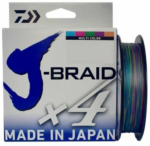 Daiwa J-Braid X4 Filler Spool 80lb Multi-Color 300 Yds