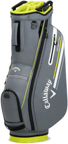 Callaway 2023 Chev Golf Cart Bag-charcoal Flo Yellow