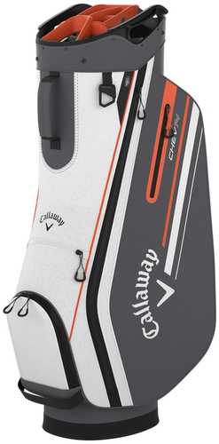 Callaway 2024 Chev 14 Golf Cart Bag White Charcoal Orange