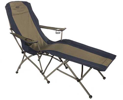 Kamp-Rite Soft Arm Lounger - Tan/Blue