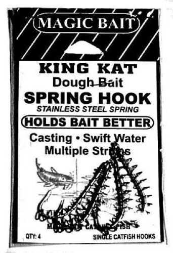 Magi Bait Single Spring Hook Snelled Size 1/0 4/Pack Mn# 39-48