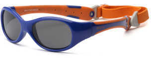 Navy/Orange Flex Fit Removable Band Smoke Lens 0+