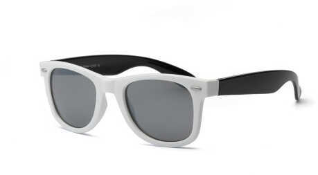 Real Kids White Frame/Black Temples Silver Mirror Lens 10+