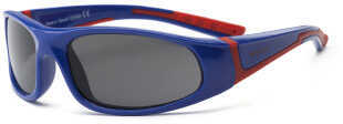 Real Kids Navy/Red Flex Fit Pc Smoke Lens 4+ Sunglasses