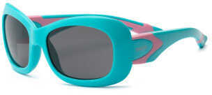 Real Kids Aqua/Pink Flex Fit Smoke Lens 7+ Sunglasses