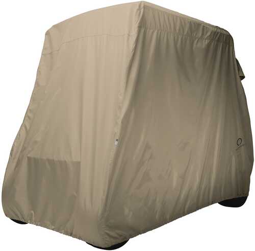 Classic Golf Cart Cover Long Roof Light Khaki