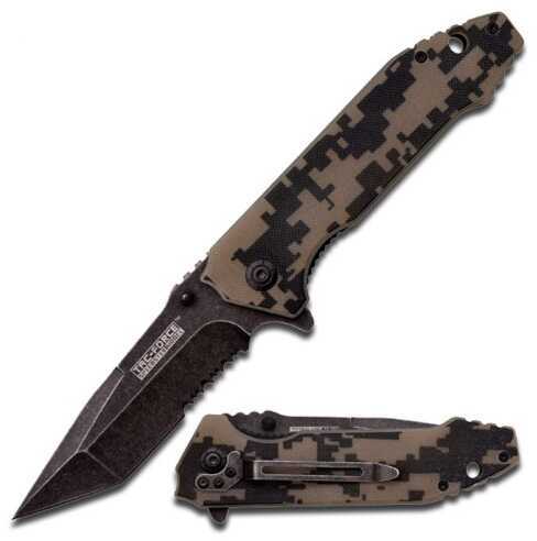 Tac Force 5" Stone Washed Army Camo Folding Knife