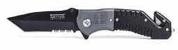 Humvee Black Recon Compact Rescue Viii (8) Folding Knife Md: HMV-KTR-08