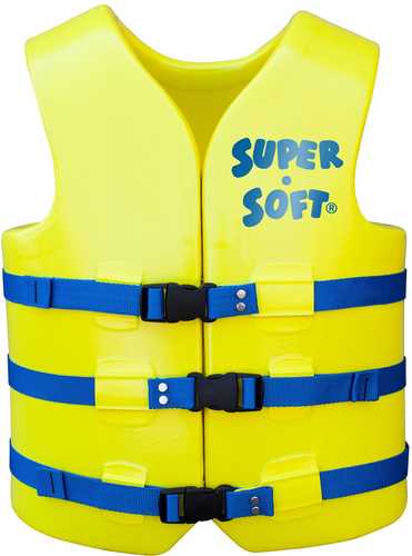 TRC Recreation Adult Super Soft USCG Vest XS - Yellow