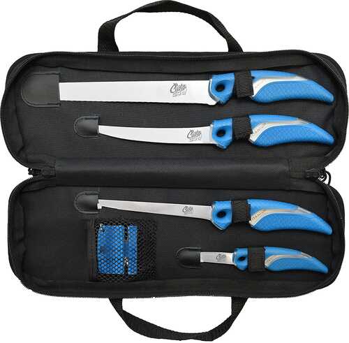 Cuda Fishing 6 Piece Knife and Sharpener Set