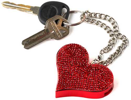 Guard Dog HeartBeat Keychain Alarm Red