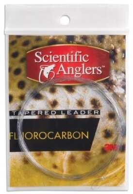 Scientific Anglers Prem Fluoro Ldrs Frsh/Slt 2 Pk 9' 12# Clr