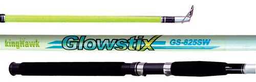 King Hawk Gs Glowstix Spinning Rod 8'0 In. 2 Piece Medium Gs-825SR/G