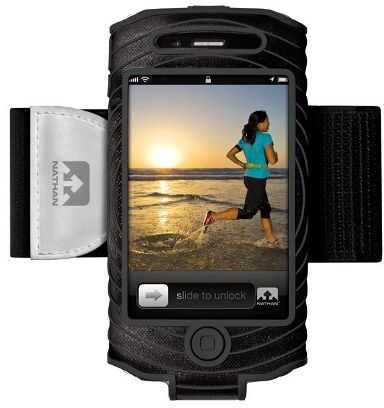 Nathan Sonic Boom Armband For iPhone 4/4S Black/Blk 4887NBB