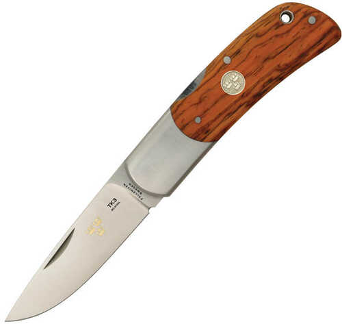 Fallkniven TK3 Folder 2.75 in Satin Blade Cocobolo Handle