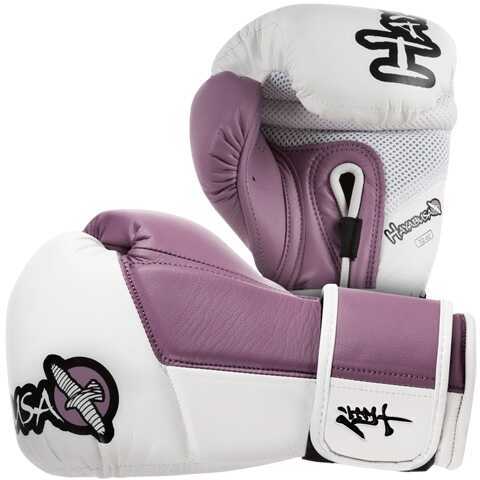 Hayabusa Tokushu 10Oz Gloves White/Dark Orchid