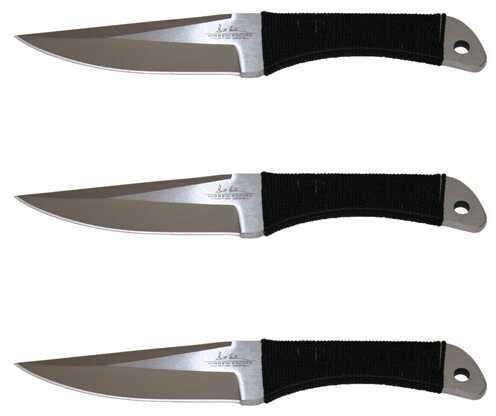 Hibben Large Triple Set Throwing Knives Wrapped Cord