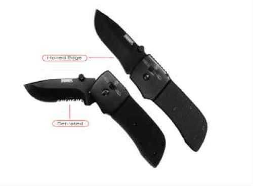 Seber Drop Point Blade Knife Ratchet-Black Oxide Finish