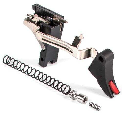 ZEV CFTPRODRP3G9BR Pro Trigger Drop-In Kit with Red Safety Compatible for Glock 17 17L 19 26 34 Gen 1-3 Curved