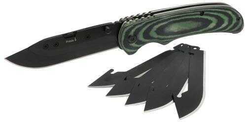 HME HMEKNSSK Scalpael Skinning/Gutting Clip Point Micarta Green