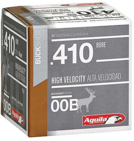 410 Gauge 2-1/2" Lead 00 Buck  1/2 oz 25 Rounds Aguila Shotgun Ammunition