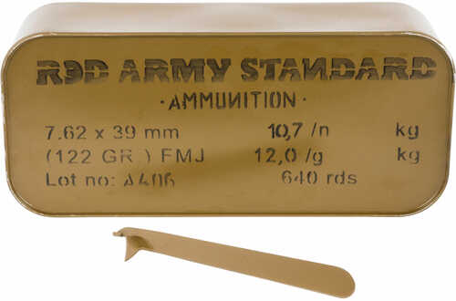 7.62 x39 122 Grain Full Metal Jacket 640 Rounds Red Army Ammunition