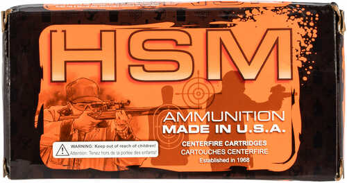 HSM Varmint Rifle Ammunition 22-250 Rem. Soft Point 55 gr. 20 rd. Model: HSM-22-250-4-N