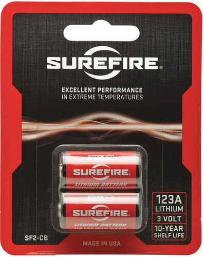 Surefire Cr123A 3V Lithium 1550 mAh 2 Pack