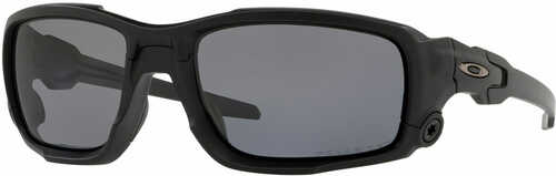 Oakley Ballistic Shocktube Gray Plutonite Polarized Matte Black