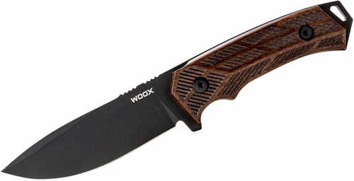 WOOX LLC Rock 62 4.25" Drop Point Plain Engraved Walnut Handle Fixed