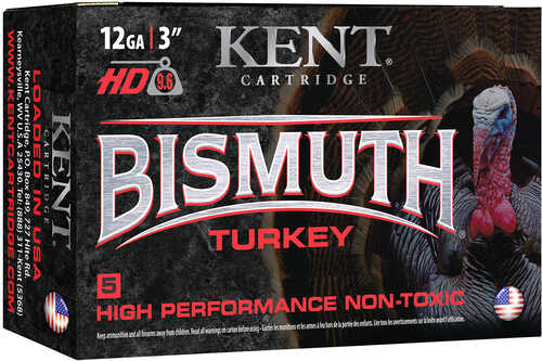 Kent Cartridge B123TK465 Bismuth Turkey 12 Gauge 3" 5/8 Oz Shot Bx/ 20 Cs