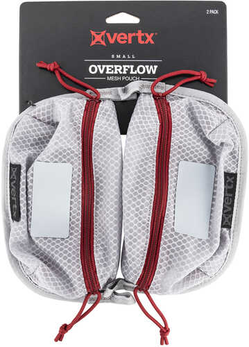 Vertx VTX5195AGYNA Overflow Mesh Pouch Nylon 8.5"W X 5"H White/Red