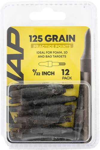 Nap Nap-60-P3Dp-932X 3D Practice Points Field Tips Fixed 125 Grain Black