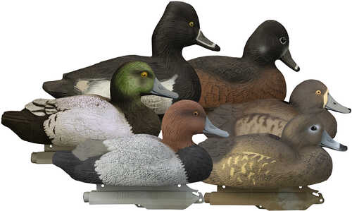 Higdon Decoys Standard Diver Pack Foam Filled Floaters Multi Color Bluebill/redhead/ringneck