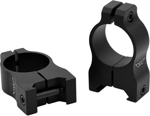 Warne V402M Vapor Scope Ring Set Maxima/Weaver/Picatinny High Fixed 1" Black Anodized Aluminum