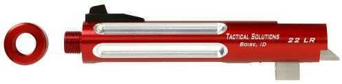 Tactical Solutions TL55TEPA05 Trail-Lite 22 Long Rifle 5.5" Red/Silver