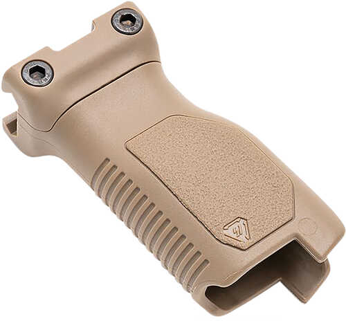 Strike Industries Angled Vertical Grip Long Flat Dark Earth Polymer With Cable Management Storage For