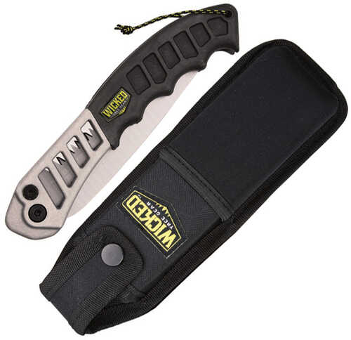 Wicked Tree Gear Wtg005 Combo Pack Folding Saw 7" High Carbon Steel Blade/black Overmolded Aluminum Handle Includes Shea