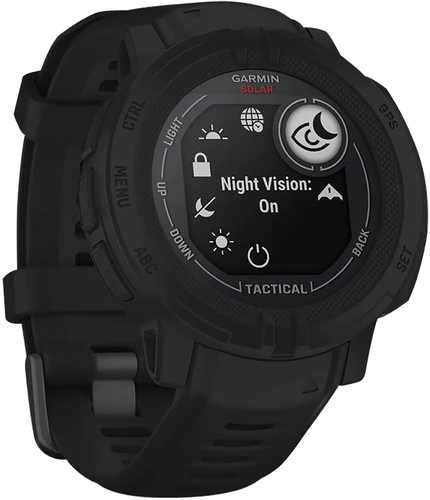 Garmin 0100262713 Instinct 2 Solar Tactical Edition GPS/Smart Features 32Mb Memory Black Size 45mm Smart Watch