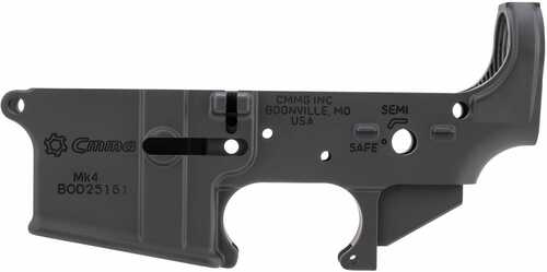 Cmmg 55ca102ab Mk4 Lower Receiver Stripped, Armor Black Cerakote, Fits Ar-15