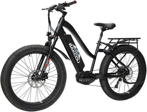 Bakcou E-bikes B-mst24-b-b21 Mule St 24 Matte Black 16" W/stand Over Height Of 24" Frame, Shimano Alivio Hill-climbing 9