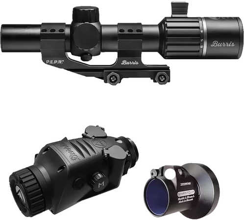 Burris 300674 BTC 35 V2 Rt6 Combo Thermal Clip On/Handheld/Mountable Matte Black 1-4X35mm, Multi Reticle, 400X300, 50Hz