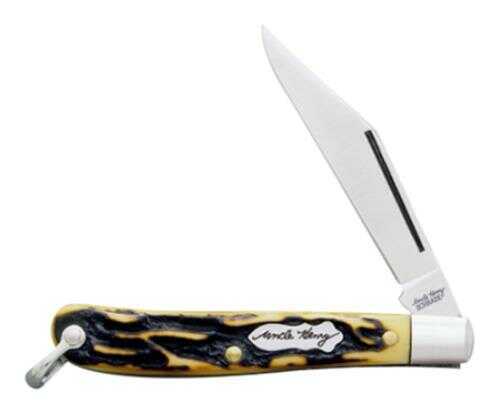 Uncle Henry 12Uh Roadie Folder 2.2" 7Cr17 Steel Drop Point Syn Bone Hndl