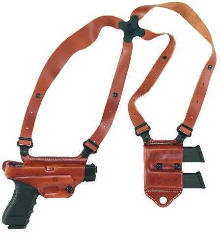 Galco MCII224 Miami Classic II Shoulder System Fits Glock 17/19/22/23/26/27/31/32/33/34/35 Steerhide Tan