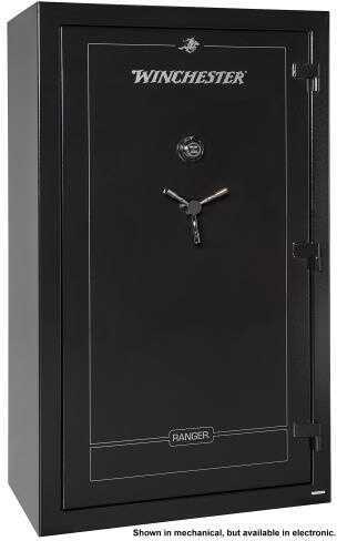 Winchester Safes Ranger 54 Combination Entry Gunmetal Powder Coat 12 Gauge Steel Holds Up To 68 Long Guns Fireproof- Yes