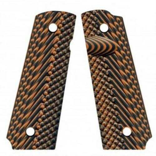 VZ 1911 Operator II Grip Panels Aggressive Textured G10, Tiger Stripe Md: O2TSXA