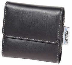 Magellan Case For GPS- Black Leather